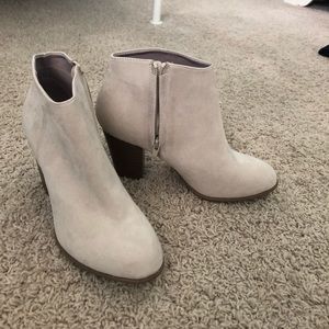 cream booties